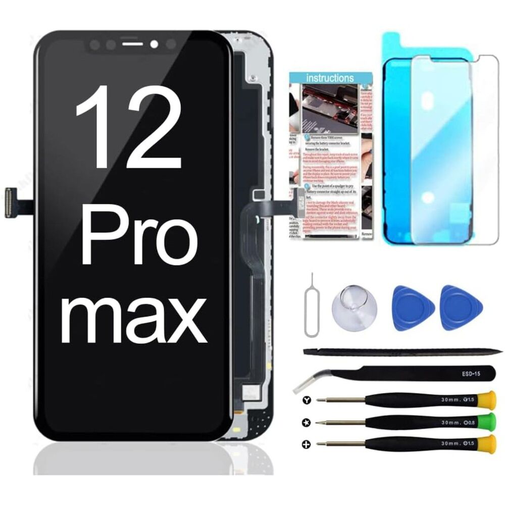 iPhone 12 Pro Max Screen Replacement Kit 6.7" LCD Display Assembly